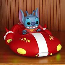 Funko Pop-Vehicle Model: Lilo And Stitch - Red Spaceship With Stitch-Figurine Model, Collectible Model Display, Creative Gift, Holiday Birthday Gift, Christmas Gift, Desktop Display Model, Fan Collection Gift - 1PC-85522 - View 5