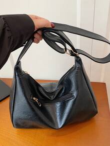 Bolso de hombro para mujer, nuevo diseño de moda, elegante y con estilo - Negro 7 - Ver 11