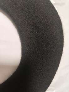 1pc Unisex Beret Hat, Couple Style - Black - View 10