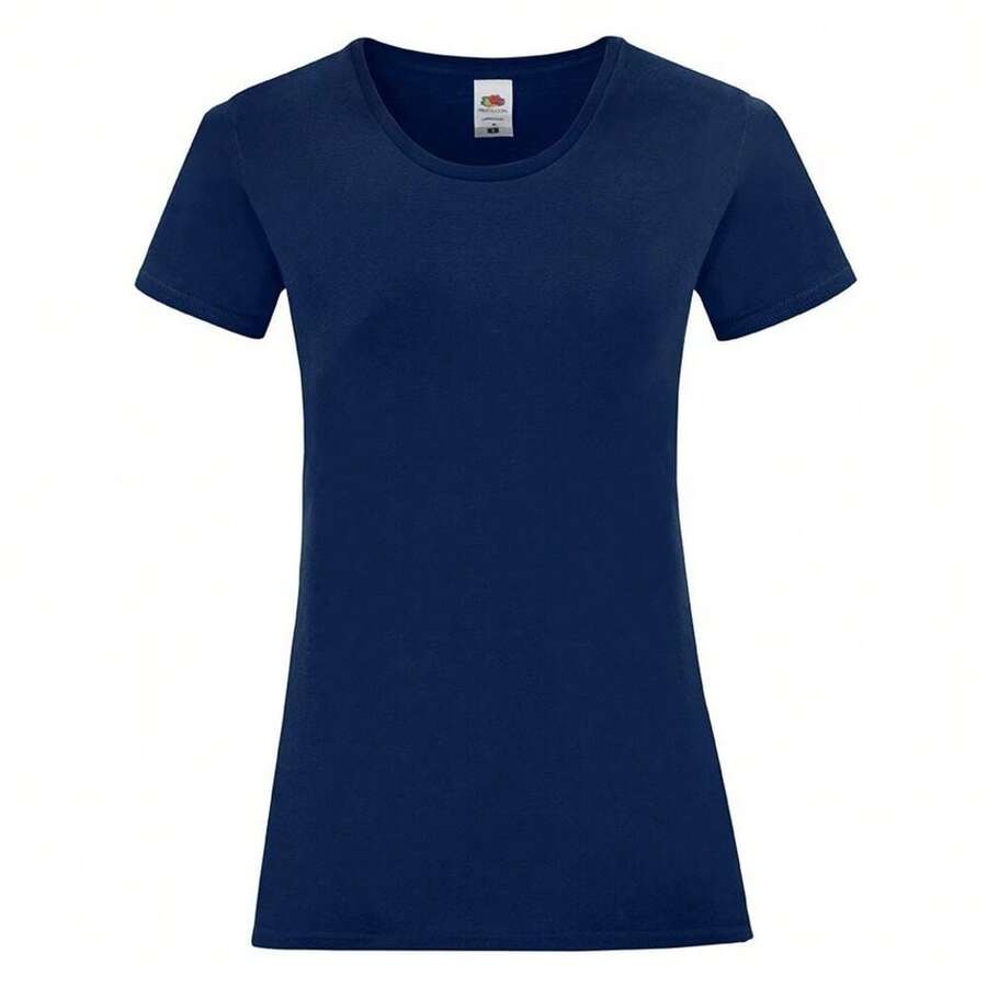 Fruit Of The Loom Womens/Ladies Iconic 150 T-Shirt - 海軍 - 查看 1