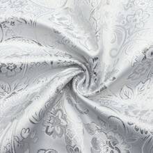 1件金銀色提花布料，100%聚酯纖維，適用於DIY蝴蝶結、背景布、桌布、枕頭、包袋、沙發套、窗簾及手工藝品，高貴高品質 - 預設 - 查看 7