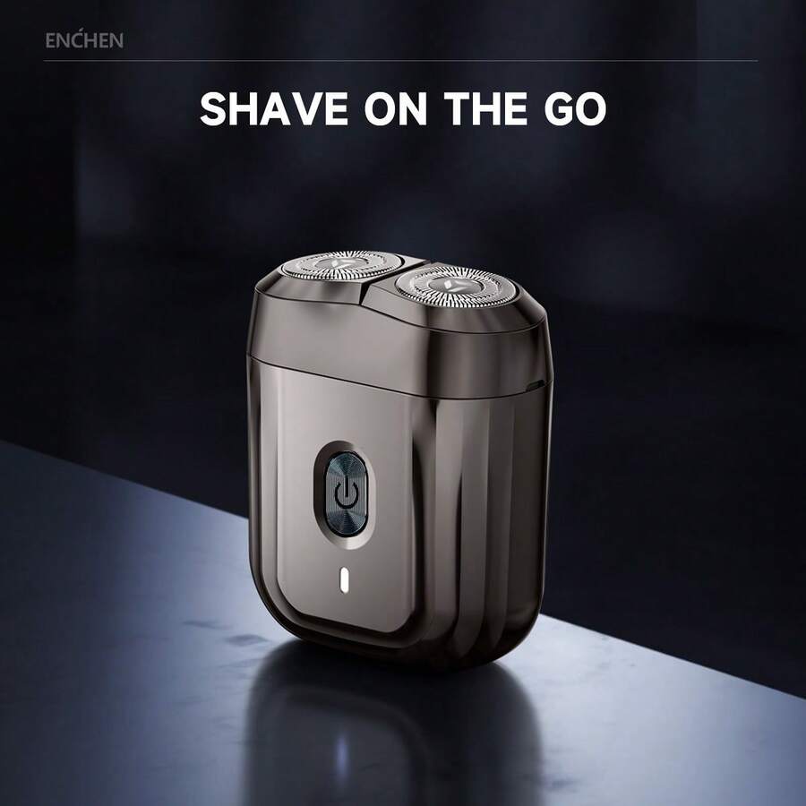 ENCHEN Mini Magnetic Waterproof Electric Shaver, Portable Travel Shaver For Men, 6 Pieces