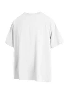 4pcs/Set Spring/Summer/Autumn Plus Size Short Sleeve T-Shirt Solid Color Base Layer - Multicolor - View 4