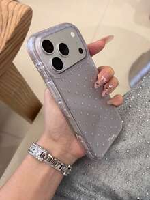 日韓Ins風紫色波點手機殼，適用Apple 17、16 Pro Max、15新機、14，雙層IMD防摔保護殼，13超美款，17 Pro獨特小眾，18 Pro Max女性款，18 - 紫色 - 查看 4