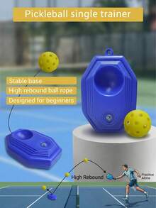 High Elasticity Pickleball Trainer, Outdoor Ball, Suitable For Beginners, Durable Indoor/Outdoor Training Aid, Pickleball Rebounder, Suitable For Individual Training - Multicolor - View 5