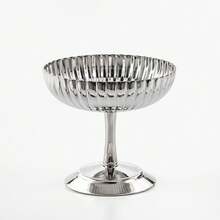 1 pieza Plato de postre de acero inoxidable, taza de helado, recipiente para pudín, fruta y yogur, vajilla de servicio para fiestas - Multicolor - Ver 10