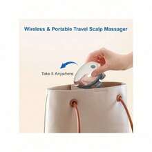 SOKANY Electric Scalp Massager, Type-C Charging (Includes 500mAh Lithium Battery). Three-Speed Adjustment, One-Button Free Switching. ABS Material. Suitable For Head, Neck, Arm And Leg Massage. Essential For Massage Relaxation. - Multicolor - View 10