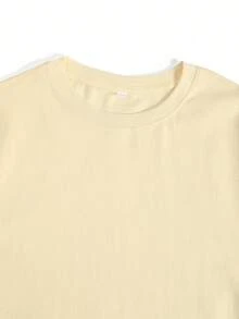 Women's T-Shirt, Christmas Vibes Text, Comfortable Wear - 卡其色 - 查看 3