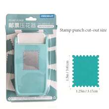 1pc 3D Embossed Paper Punch, Star, Square And Rectangle Stamp Decorative Edge Cutter, Manual DIY Paper Craft Punch, Suitable For Scrapbooking, Journaling, Card Making, Photos And Handmade Paper Crafts - Embossing - View 11