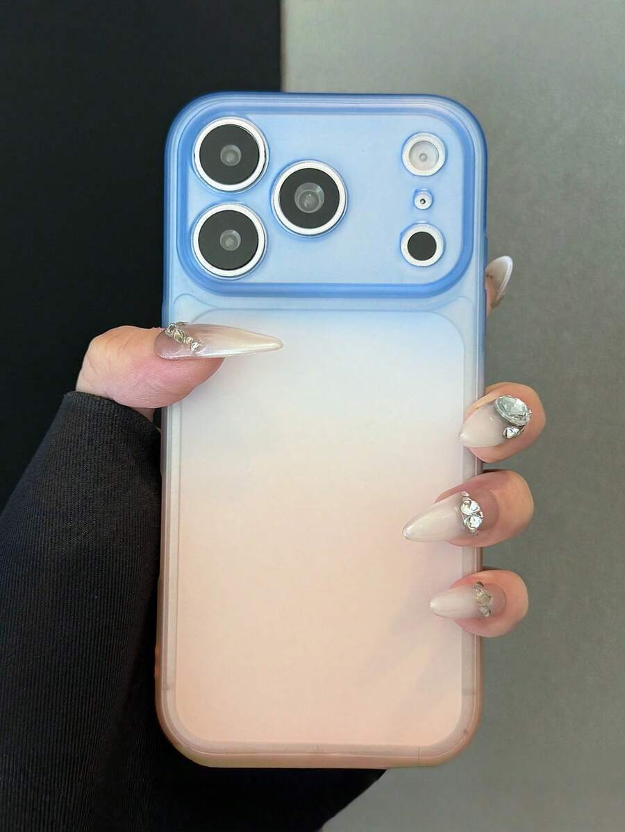 1 pieza Funda de teléfono minimalista con sensación de hielo, transparente mate, compatible con iPhone 17 Air 16 14 13 12 15 11 Pro Max Plus, protección de cámara transparente