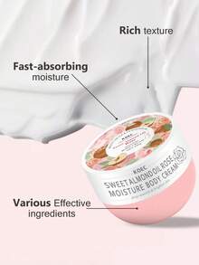KOEC 玫瑰甜杏仁油保濕香氛身體乳液 200g，滋養亮白保濕身體乳，含菸鹼醯胺，適合乾性肌膚，柔軟舒緩，長效保濕 - 甜杏仁玫瑰 - 查看 10