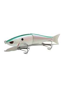 GOTURE 1pc Realistic 2-Section Lure, Fishing Bait, Multi-Joint Plastic Hard Bait, Soft Tail 0.65oz Saltwater Fishing Lure - Multicolor - View 8