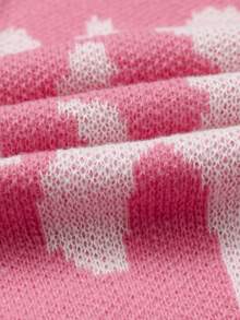 1 buah Sweater Kasual Lengan Panjang Leher Bulat dengan Detail Motif untuk Anak Laki-laki Usia 1-12 Tahun - Berwarna merah muda - View 4