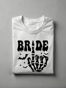Camiseta de novia de Halloween - Blanco - Ver 1