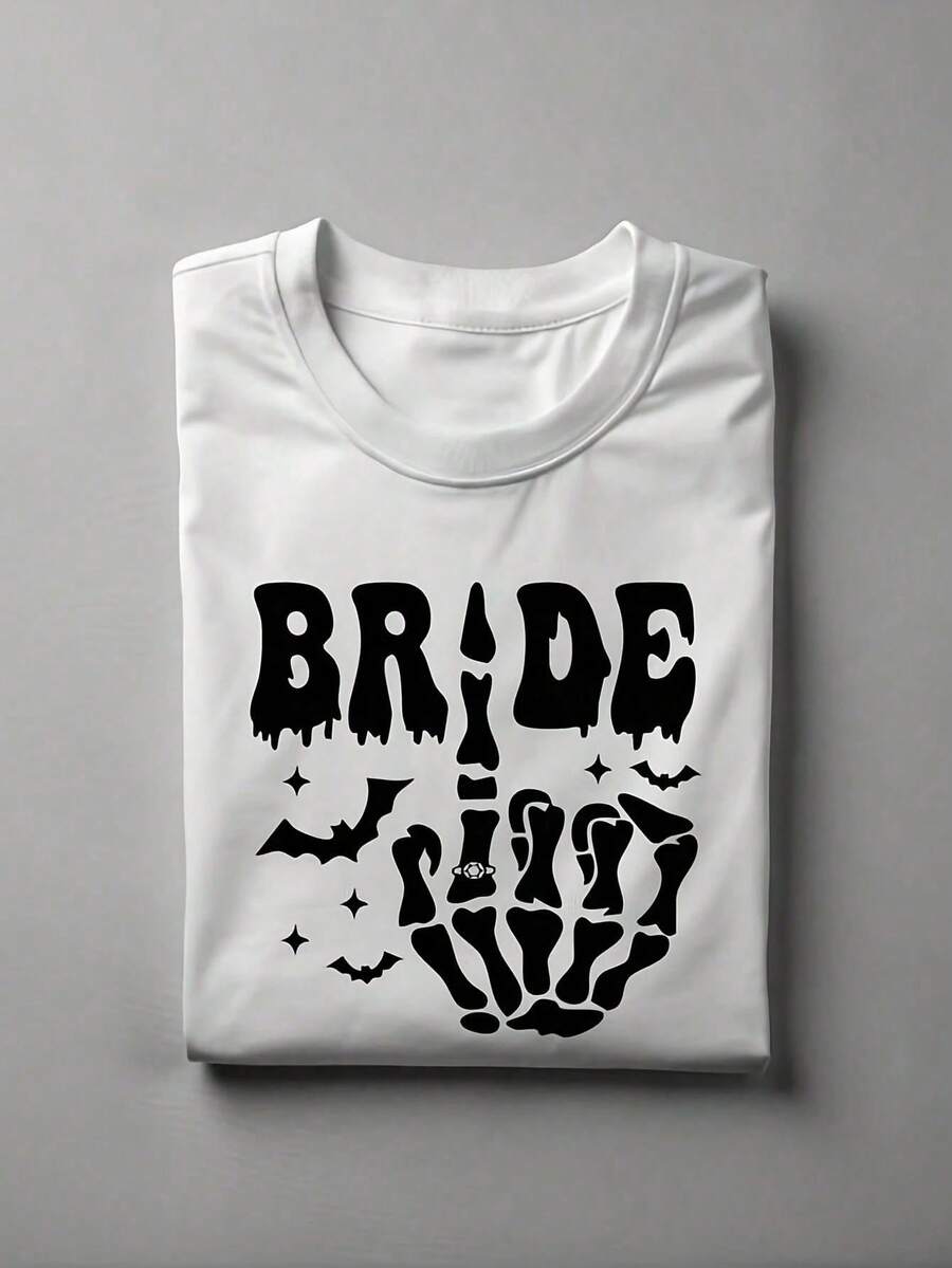 Camiseta de novia de Halloween - Blanco - Ver 1
