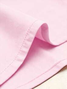 Women's Casual Solid Color Long Sleeve Summer Long Shirt Dress, Button Front Shirt Pink - Pink - View 6