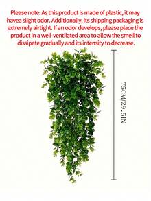 5/3/1pc Artificial Green Vine Plants - Plastic Hanging Greenery, UV Resistant, Outdoor Artificial Plants, Durable Artificial Flowers, Patio, Wedding Decor, Suitable For Indoor And Outdoor, Living Room, Kitchen, Bedroom Wall Home Decor, Yard Beautification, Garden Decoration - Multicolor - View 3