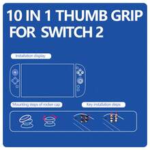 十字方向鍵按鍵帽 鍵盤按鈕貼紙蓋帽配件 適用於Switch 2 Joy-Con - 查看 6