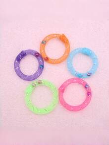 3pcs Cute Cat Soft Mesh Management Cat Self-Entertainment Donut, Colorful Macaron Spiral Spring, Indoor Interactive Toy Set, Suitable For Cat Hunting, Pouncing, Chewing, Bringing Endless Fun And Exercise, Suitable For All Cats - Multicolor - View 7