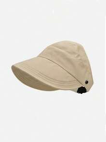 Wide Brim Thin Breathable Bucket Hat, Ponytail Compatible, Essential For Spring And Summer, Comfortable Sun Protection Travel Hat, Easy To Store, Perfect Gift For Girlfriend And Friends, Women's Accessory - Multicolor - View 7