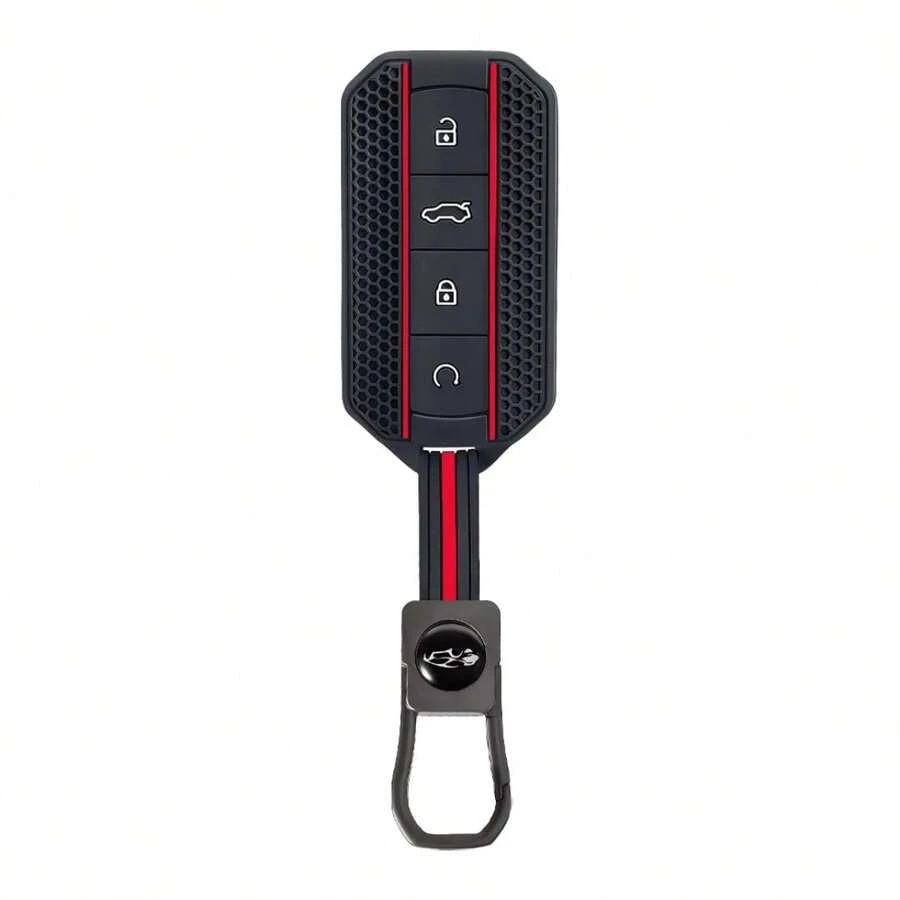 Silicone Car Key Case Full Cover For Chery Jaecoo J5 5 2025 2026 Protection Key Bag Housing Holder Keychain Car Accessories - A - View 1