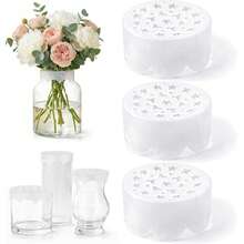 1/2/4 piezas Soporte floral de silicona con rejilla de flores, jarrón tipo rana con estilo retorcido para fijar tallos de ramos y plantas, fácil de limpiar y reutilizable, adecuado para bodas, decoración del hogar, centros de mesa para fiestas y soporte floral DIY para regalos hechos a mano - Talla única para todos - Ver 3