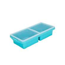 Silicone Freezer Tray With Lids FoodMold Large Storage For Sauce Leftovers Reusable Kitchen Gadget - Black-4 Grid - View 11