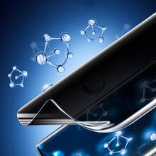 1片隱私水凝膠螢幕保護貼，適用於三星 Galaxy S26 Ultra/S26 Plus/S25/S25 Plus/S25 Ultra/S24 Ultra/S23/S22/S21/S20 系列，全覆蓋軟膜，防窺、自癒、無氣泡、防指紋、非玻璃 - 黑色 - 查看 5