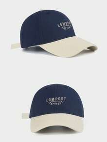 1pc Unisex Dual-Tone Baseball Cap, COMPORT FACT1911 Embroidered Dad Hat, Vintage Curved Brim, Adjustable Breathable, Suitable For Spring, Autumn, Summer Streetwear - A - View 7