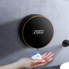 Dispensador de jabón automático inteligente W1, máquina de lavado de manos con sensor inteligente, dispensador de jabón en gel, montado en la pared, recargable por USB - Ver 11