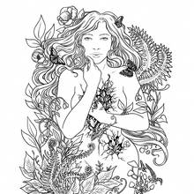 神秘圖騰：成人藝術著色本，24頁獨特塗鴉，哥德式恐怖風格，女孩禮物，返校禮物，文具，7.9x7.9 英吋，附紙墊 - 神秘 - 查看 6