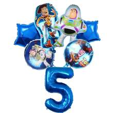 Set Dekorasi Pesta Ulang Tahun Balon Karakter Kartun Mainan, Banner Kartun Lucu, Balon Foil & Lateks - View 5
