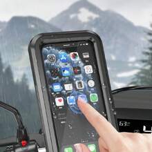 Waterproof Phone Pouch Bicycle Navigation Waterproof Mount Rider Handlebar Mount Electric Motorcycle Handlebar Phone Holder - Multicolor - View 6