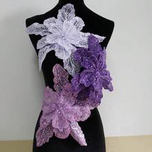 1pc Luxury Fashion Women's Sparkling Rhinestone Brooch, Crystal Suit Jacket Corsage, 3-Layer 3D Hand-Embroidered Beaded Flower Brooch For Men And Women Clothing, Creative Clothing Applique Ornament, Shiny Clothing Accessory Fabric Decoration Patch, Elegant Floral Embroidery Beaded Bridal Dress Accessory, Dopamine Beach Swimwear Accessory, Chinese Style Formal Wear Accessory, Comes With 2 Brooches - Multicolor - View 6