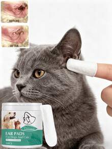 Manguito de dedo para limpieza de oídos de mascotas, limpieza de ácaros y cera de oídos para gatos y perros, manguito de dedo para limpieza del canal auditivo para el cuidado diario de oídos de gatos y perros. Hecho de material suave y amigable con la piel, se ajusta perfectamente al canal auditivo para eliminar fácilmente la cera de oídos y los residuos de ácaros. El diseño portátil permite una limpieza precisa, ayudando a mantener los oídos de las mascotas frescos y limpios diariamente, simplificando el proceso de cuidado de oídos en el hogar para diversas razas de mascotas. - Insípido - Ver 3