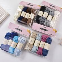 Benang Berwarna 4mm/20m (4-in-1), Benang Campuran, Benang Aneka Warna Cocok Untuk Merajut dan Merenda, Lembut dan Halus, Cocok Untuk Berbagai Kerajinan Merajut. Gugusan Benang Pelangi Berwarna-warni Berbentuk Awan, Cocok Untuk Merajut dan Merenda. - MultiWarna - View 3