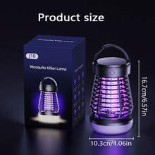 1pc Electric Mosquito Killer Lamp USB Rechargeable Insect Catcher Lighting 2-In-1 Portable Home Outdoor Electric Mosquito Killer + Suitable For Outdoor Camping Tents, Community Roads, Courtyards, Parks, Gardens, Campuses + Indoor Bedrooms, Living Rooms, Kitchens + Can Be Hung Or Placed Flat - Multicolor - View 9