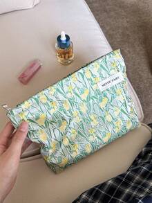 MEYOU FAIRY AGG 女用鮮花造型化妝包,內層收納袋,便攜旅行盥洗包,手提包,多功能保養品收納袋,女性衛生棉收納袋,送給媽媽、女友的禮物,學生筆袋 - 彩色 - 查看 11