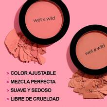 Wet N Wild Color Icon Blush, Effortless Matte Sheer Glow & Seamless Blend, Luxuriously Infused Smooth Jojoba Oil, Cruelty-Free & Vegan - Pinch Me Pink-Father's Day - 粉紅柔和酒 - 查看 4