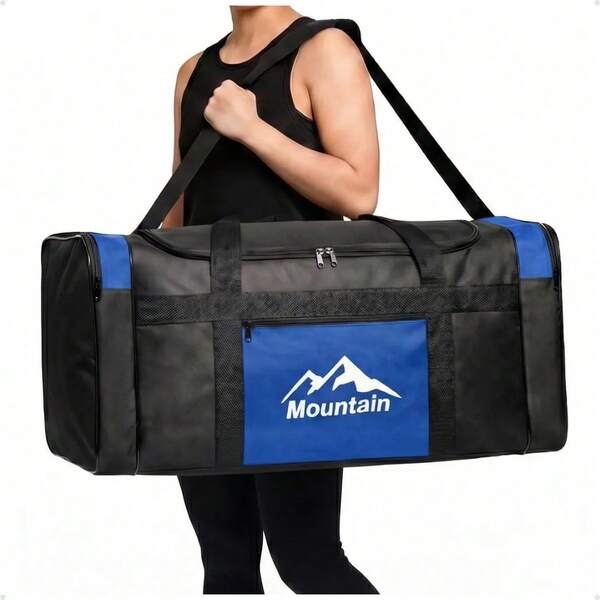 Bolsa de Viagem G Mala Grande Resistente Dobrável 45L Reforçada Familia Impermeável Durável Prática Multiuso Alça Ajustável Pronta Entrega Fábrica