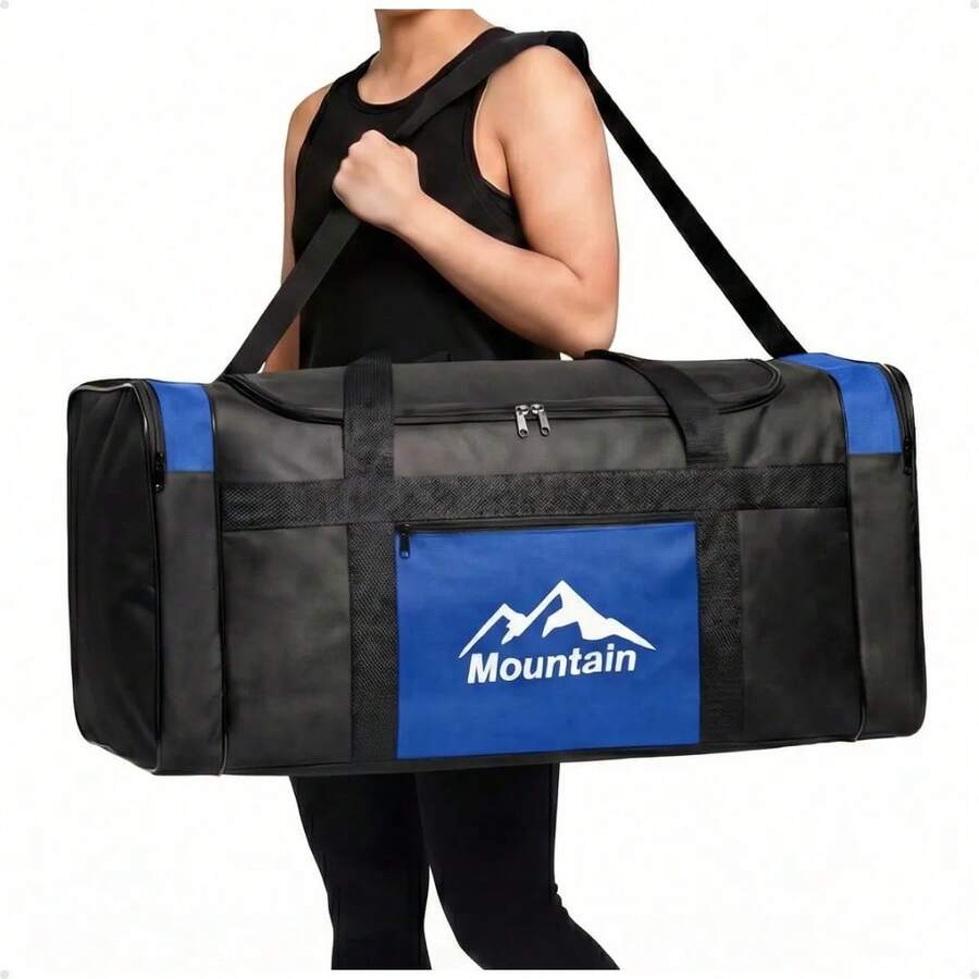Travel Bag G Large Suitcase Foldable Medium 45L Reinforced Family Polyester Nylon Waterproof Lightweight Comfortable Practical Multipurpose Modern Design Adjustable Strap Spacious Compartments Organized Versatile Ideal For Men And Women Casual Style Elegant Ready For Delivery National Product Factory Manufacturer High Quality Best Direct Price Compact Easy To Carry Reinforced Zipper Internal And External Pockets Maximum Security Ergonomic Handles Additional Comfort Quick Drying Adaptable Different Styles Produced With High Quality Materials Long Lasting Practical Functional Bag Necessities Transport Daily Activities Travel Guarantee Satisfaction Cost-Benefit Unmatched Quality Functionality Exclusive Product Ergonomic Design Secure Closing High Resistance Ready For Delivery Family Business Work Adventure Unisex Fashion Spring Summer Autumn Winter Travel Weekend Multipurpose Hiking Student Black Gray Blue Red Green - 寶藍色 - 查看 1
