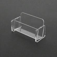 Desktop Minimalist Elegant Acrylic Business Card Holder, Suitable For Home, School, Office And Other Scenes, Can Be Used As Graduation And Back To School Season Gift - Single Piece - View 3