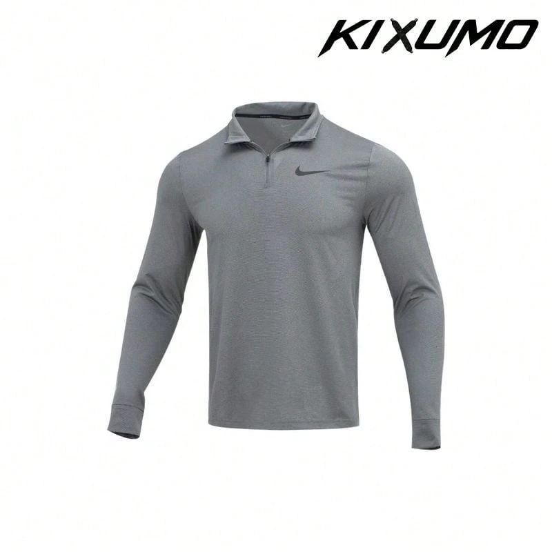 Nike Sport Training Casual Long Sleeve T-Shirt Grey Tops Men - Multicolor - View 1