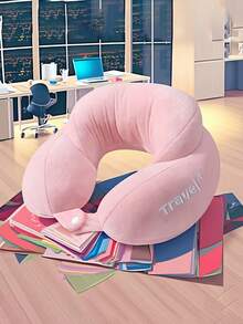 1/2pcs U-Shaped Neck Pillow For Travel And Bed, Soft And Comfortable, Portable Cervical Pillow, Suitable For Side/Back Sleepers, Car, Airplane, Home - Multiple Colors Available - Hand Washable Filling, Medium Firmness, Ideal Choice For Students And Travelers - Multicolor - View 3