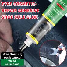 Multifunctional Tire & Shoe Sole Repair Glue, High Temperature Resistant, High Adhesion Black Adhesive, Car Tire Scratch & Crack Repair, Shoe Edge & Sole Glue Repair, Waterproof, Wear-Resistant, Nail-Free Tire Patching Tool - Tire Rubber - View 12