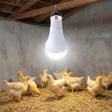 1PC 7W Removable Solar-Powered Hanging LED Bulb With Remote Control, Rechargeable Portable LED Light Suitable For Home Gardens, Patios, Chicken Coops, Camping, Power Outages, And More; Can Also Function As An SOS Signal Light. - Portable Solar Lights - View 12