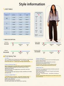 1件女款梭織布料休閒極簡百搭鈕扣領襯衫，直條紋領口設計，春秋款輕盈透氣落肩修身寬鬆上衣，度假風機場穿搭百搭寬鬆3/4袖襯衫 - 黃色 - 查看 7