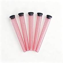 1pc Pink Glitter Transparent Cigarette Tube, Popular Portable Single Cigarette Storage Tube For Outdoor Use, Sealed Waterproof Storage Tube For Cigarette Enthusiasts, Perfect Gift For Girlfriend! - 1 - View 1