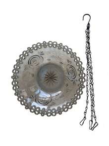 1pc Outdoor Hanging Bird Bath, Multi-Functional Wild Bird Feeder & Water Basin, Large Shallow Basin Design, Durable Plastic Tray With Chain, Outdoor Yard Decor, Gift For Bird Lovers, Suitable For Patio, Lawn, Balcony - A - View 16