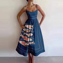 Timeless Draped Maxi Dress - Refined Silhouette & Flowy Texture - Dark Blue - View 2